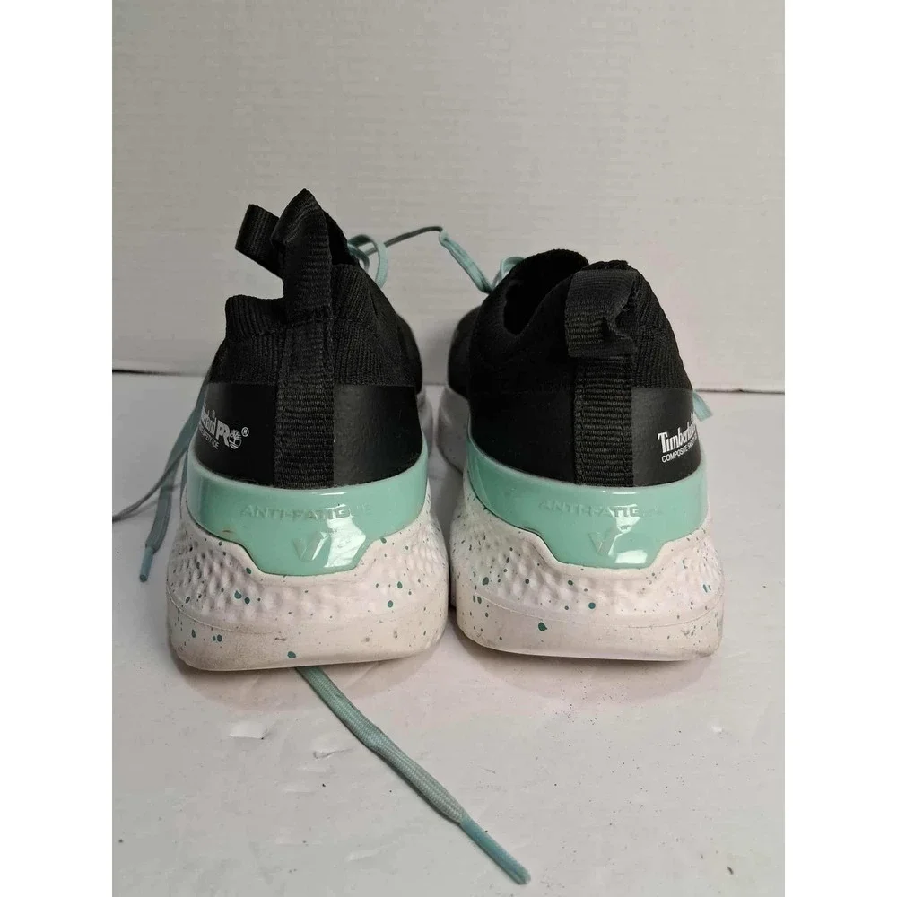 Timberland‎ Pro Womens Sz 8.5 M Composite Safety Toe Work Shoes Black Teal